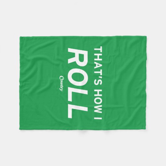 Couverture Polaire C'est comme ça que je roule (Devant (Horizontal))