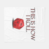 Couverture Polaire C'Est Comme Ça Que Je Roule Dice RPG Dice Drôle (Devant (Horizontal))