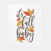 Couverture Polaire C'est Fall Baby (Devant)