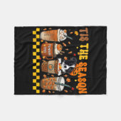 Couverture Polaire C'Est La Saison Citrouille Café Frontière Collie H (Devant (Horizontal))