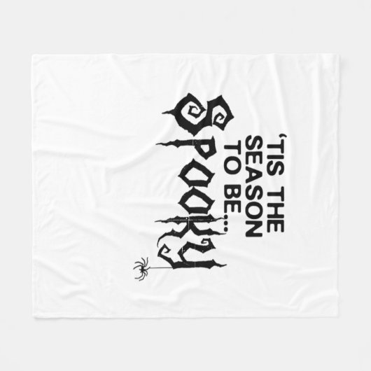 Couverture Polaire C'Est La Saison De Éffrayant (Devant (Horizontal))