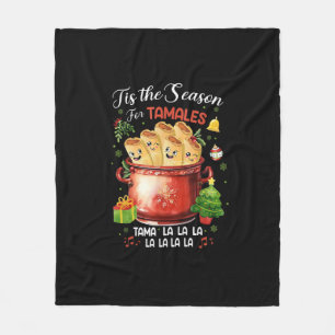 Couverture Polaire C'est la saison des tamales Noël nourriture mexica