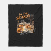 Couverture Polaire C'Est La Saison D'Être Éffrayant Automne Halloween (Devant)