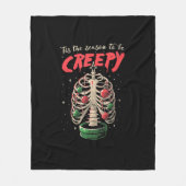 Couverture Polaire C'Est La Saison Pour Déplaisant Squelette Arbre (Devant)