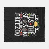 Couverture Polaire C'est la saison pour geler minimal propre (Devant (Horizontal))