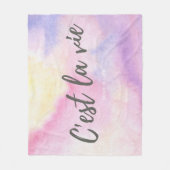 Couverture Polaire Cest La Vie "Telle est la vie" (Devant)