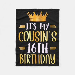 Couverture Polaire C'est l'anniversaire de mes cousins 16 ans Joyeux