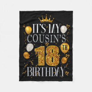 Couverture Polaire C'est l'anniversaire de mes cousins 18 ans Joyeux