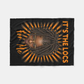 Couverture Polaire C'est le Locs For Me Black History Mois Melanated (Devant (Horizontal))