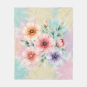 Couverture Polaire C'est le moment de faire fleurir les florales Tie  (Devant)