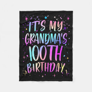 Couverture Polaire C'est les 100 ans de ma grand-mère Coloré Joyeux 1