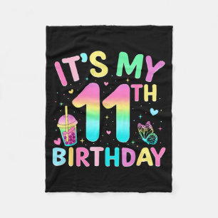 Couverture Polaire C'est ma fête d'anniversaire de 11 ans Fête d'anni