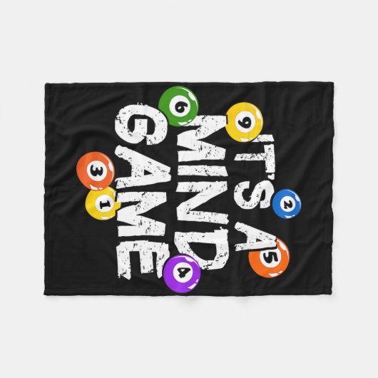 Couverture Polaire C'est Mind Game Snooker Pool Billiards Player (Devant (Horizontal))