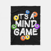 Couverture Polaire C'est Mind Game Snooker Pool Billiards Player (Devant)