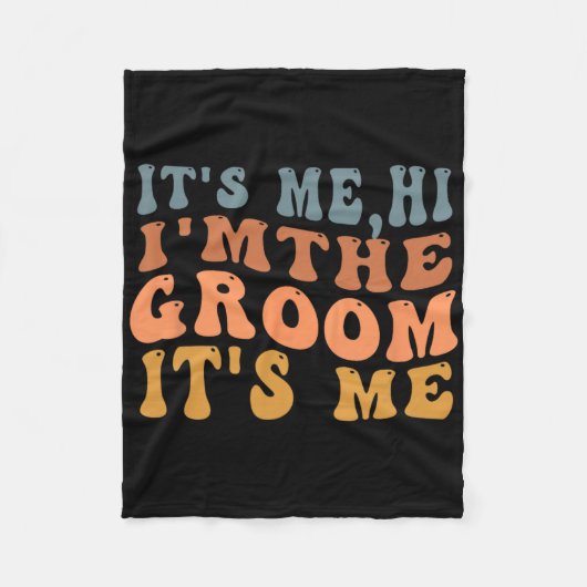 Couverture Polaire C'Est Moi Salut Im Groom C'Est Me Retro Hommes Mar (Devant)