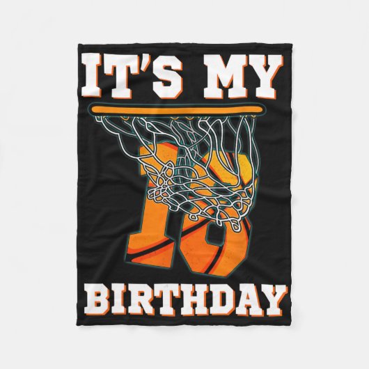 Couverture Polaire C'est mon 18e anniversaire Bysketbyll Boy Party 18 (Devant)