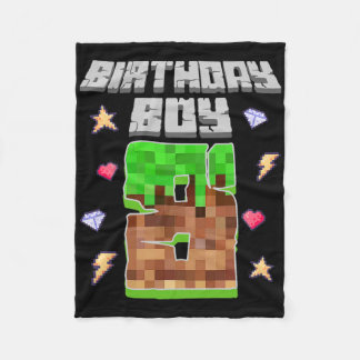 Couverture Polaire C'est mon 8ème anniversaire garçon joueur 8 ans Pi