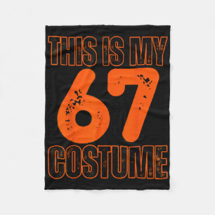 Couverture Polaire C'est mon costume 67 drôle mème garçons enfants 67
