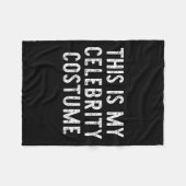 Couverture Polaire C'Est Mon Costume De Célébrité Halloween Drôle Fac (Devant (Horizontal))