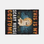 Couverture Polaire C'Est Mon Costume Infirmière Effrayant Halloween H (Devant (Horizontal))