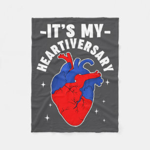 Couverture Polaire C'est mon Heartiversary Chd Malformation Cardiaque