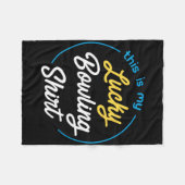Couverture Polaire C'Est Mon Lucky Bowling Shirt Bowling Funny Bowle (Devant (Horizontal))