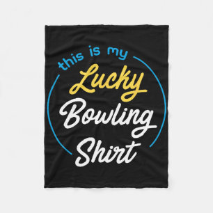 Couverture Polaire C'Est Mon Lucky Bowling Shirt Bowling Funny Bowle
