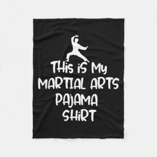 Couverture Polaire C'est mon pyjama d'arts martiaux drôle de sommeil