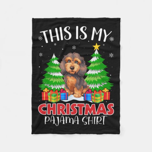 Couverture Polaire C'Est Mon Pyjama De Noël Apoo Chien Xmas Pjs (Devant)