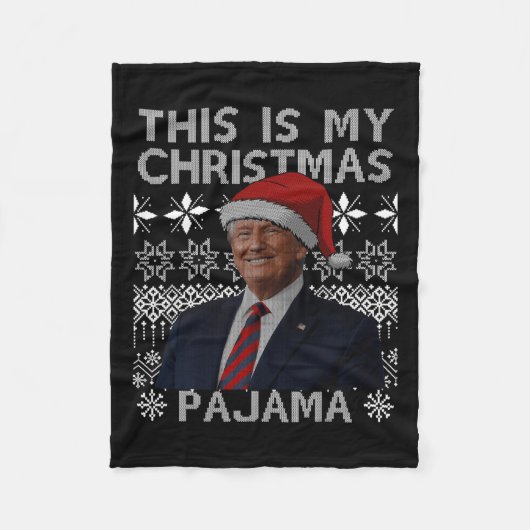 Couverture Polaire C'Est Mon Pyjama De Noël Drôle Matching Tr (Devant)