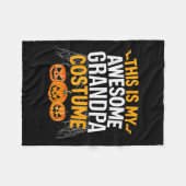 Couverture Polaire C'Est Mon Super Costume Grand-Père Halloween Grand (Devant (Horizontal))