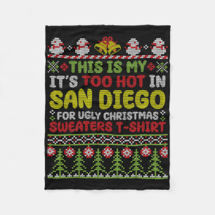 Couverture Polaire C'est mon trop chaud à San Diego, laide Christma