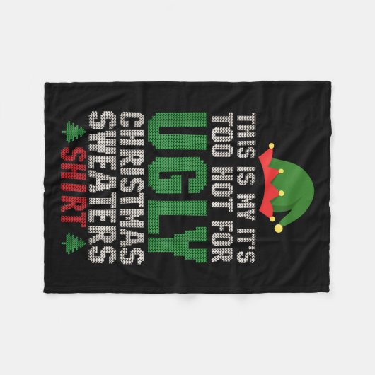 Couverture Polaire C'est mon trop chaud pour un pull de Noël moche (Devant (Horizontal))