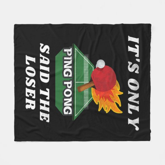 Couverture Polaire C'est seulement Ping Pong dit The Loser Table Tenn (Devant (Horizontal))