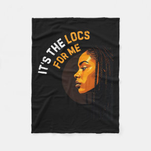 Couverture Polaire C'est The Locs Pour Moi Cheveux Afro Noir Américai