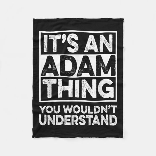 Couverture Polaire C'Est Un Adam Que Vous Ne Comprendriez Pas Adam Ch (Devant)