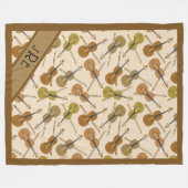 Couverture Polaire C'est un rêve de Fiddlers ! Violon personnalisé (Devant (Horizontal))