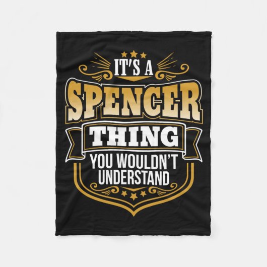 Couverture Polaire C'est une chose de Spencer que vous ne comprendrie (Devant)