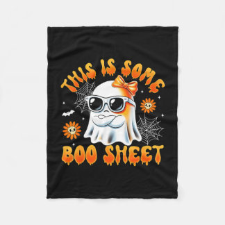 Couverture Polaire C'est une feuille de boo fantôme arc halloween fem