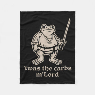 Couverture Polaire C'Était Le Mlord Carbs Funny Medieval Frog Meme Po