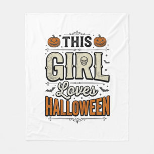 Couverture Polaire Cette fille aime le design de t-shirt vintage Hall