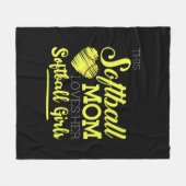 Couverture Polaire Cette maman de softball adore ses filles de softba (Devant (Horizontal))