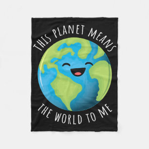 Couverture Polaire Cette Planète Signifie Le Monde Pour Moi Mignonne