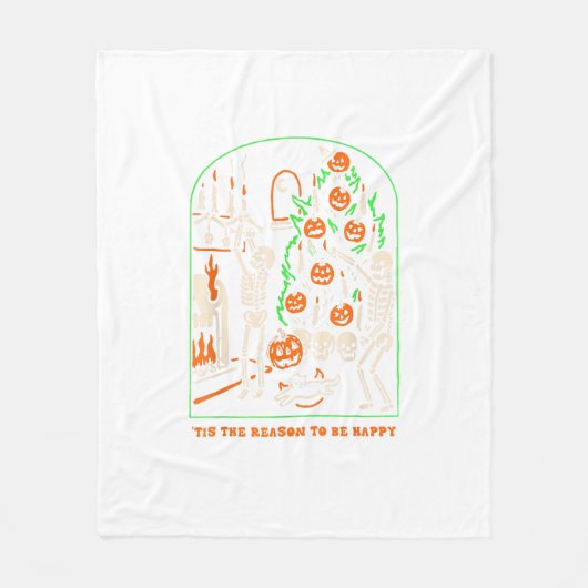 Couverture Polaire Cette Saison D'Être Déplaisante Halloween (Devant)