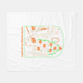 Couverture Polaire Cette Saison D'Être Déplaisante Halloween (Devant (Horizontal))