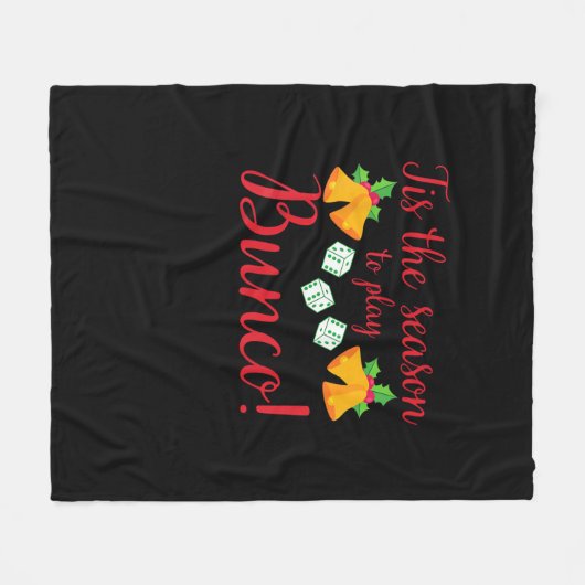 Couverture Polaire Cette Saison Jouer Bunco Noël Dice Ga (Devant (Horizontal))