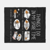 Couverture Polaire Chainsaw Gift Hommes Woodworker Lumberjack Arboris (Devant (Horizontal))