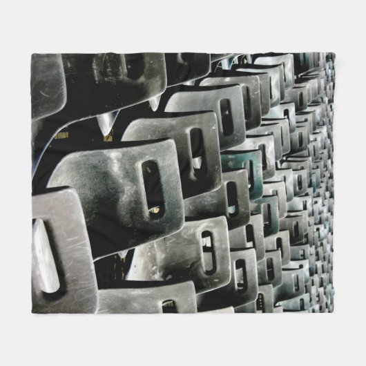 Couverture Polaire Chaises gris monochromatique (Devant (Horizontal))