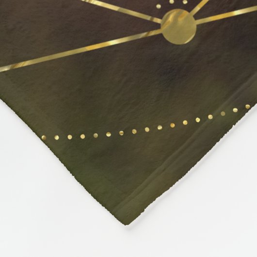 Couverture Polaire Chakras rougeoyant coloré (Coin)