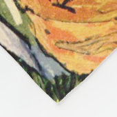 Couverture Polaire Chalets à Cordeville Vincent van Gogh (Coin)